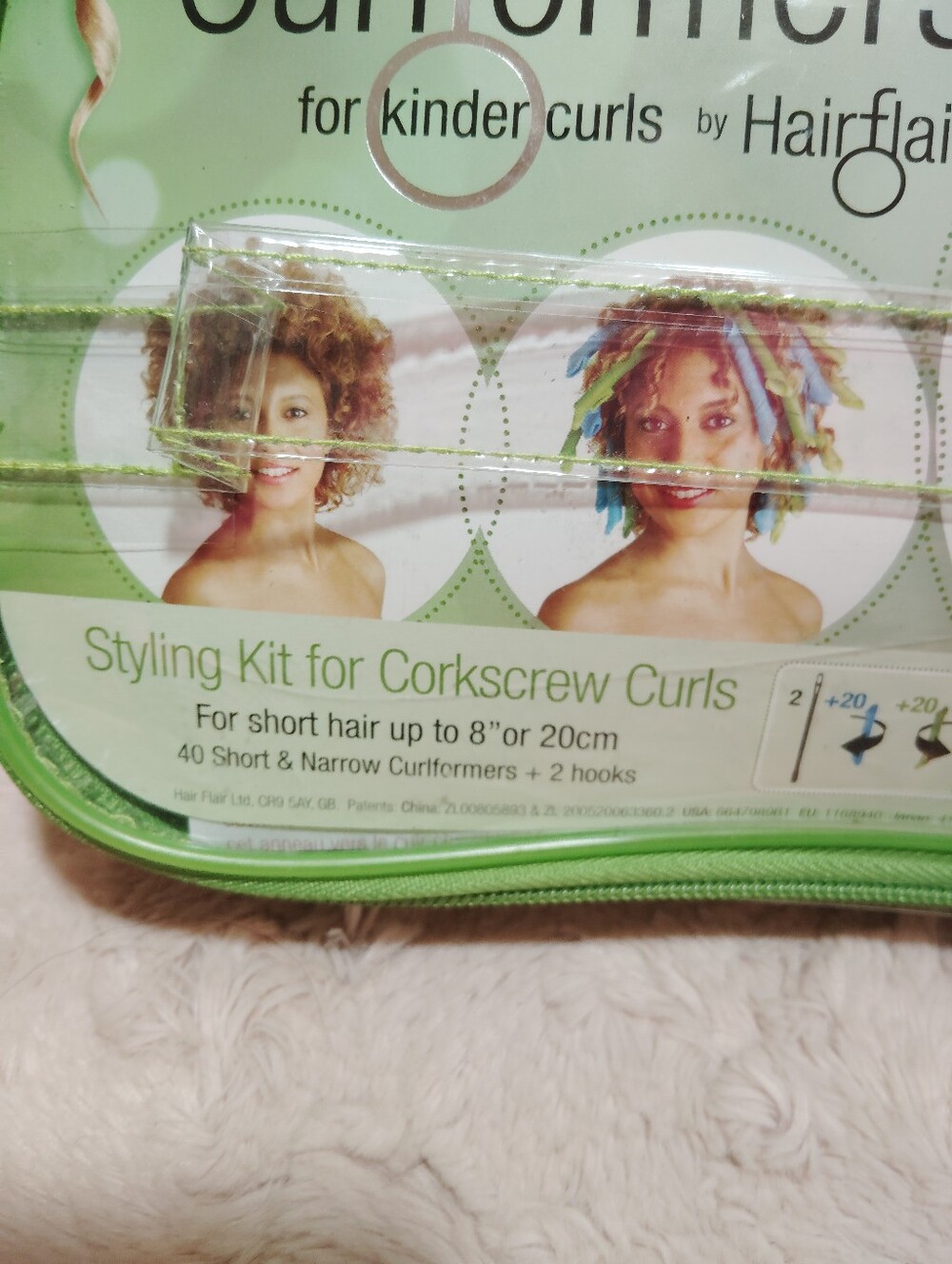 NIP!! Curlformers By Hair Flair. Styling Kit For Corkscrew Curls For Short Hair - Picture 2 of 4
